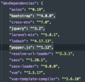 Dependencias package.json