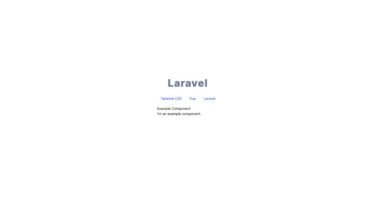 Pantalla configuración final Laravel